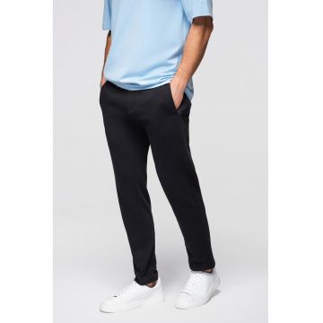 Pantaloni de trening din bumbac cu croiala conica Pabs - Negru