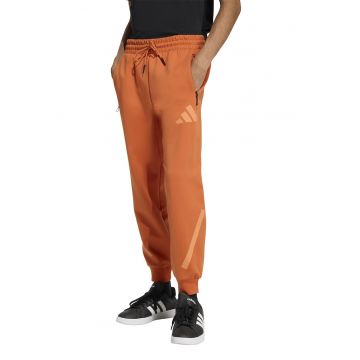 Pantaloni de trening relaxed fit cu snur Z.N.E. - Portocaliu