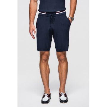 Pantaloni scurti cu buzunare laterale - Bleumarin