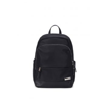 Rucsac cu model uni si barete ajustabile - Negru