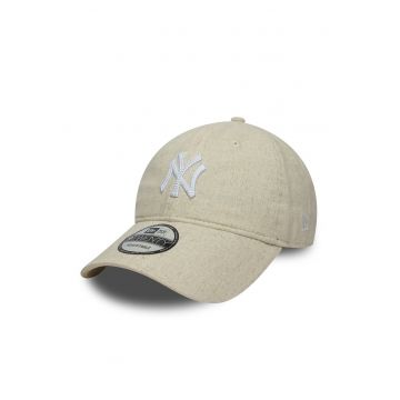 Sapca din amestec de in - pentru baseball - Bej deschis