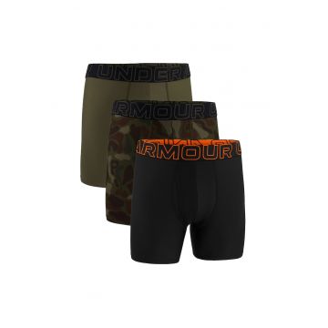 Set de boxeri cu banda logo in talie - 3 perechi - Verde/Negru/Portocaliu