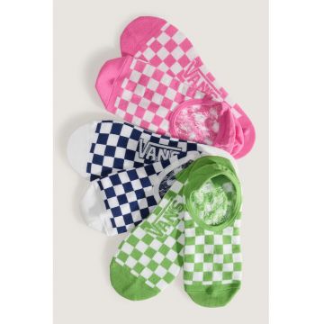 Set de sosete foarte scurte Ticker Canoodle - 3 perechi - Verde/Roz/Bleumarin