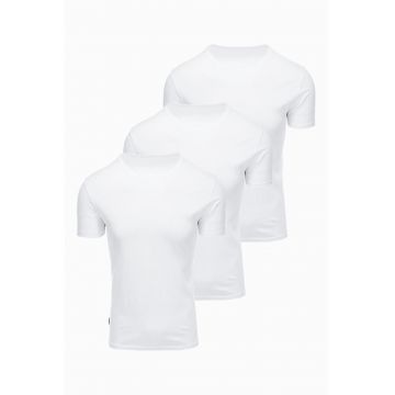 Set de tricouri regular fit din bumbac - 3 piese - Alb