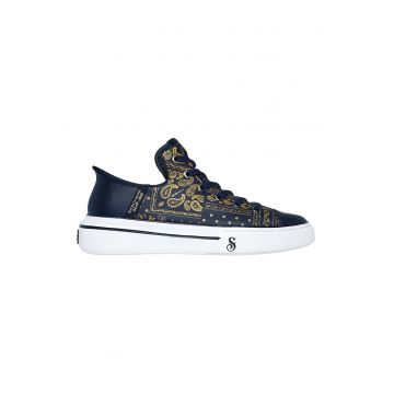 Tenisi de piele Slip-Ins Snoop One-Double G - Bleumarin
