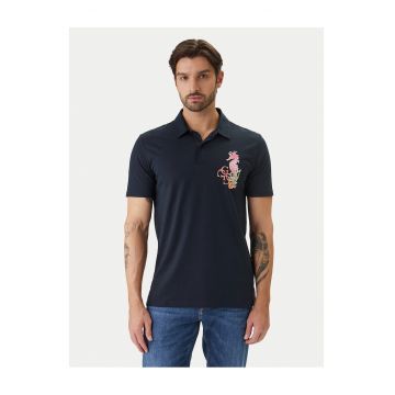 Tricou barbati -  bumbac - bleumarin -