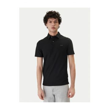 Tricou barbati -  slim fit - negru 77% poliamida - 23% elastan