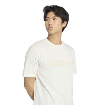 Tricou de bumbac cu imprimeu logo - Alb murdar