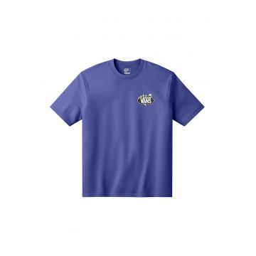 Tricou din bumbac Show Off - Gri deschis/Albastru indigo