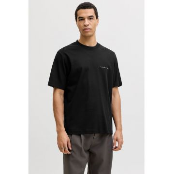 Tricou lejer din amestec de bumbac organic - Negru