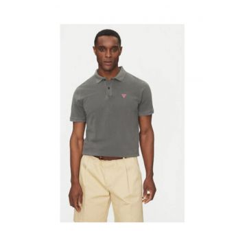 Tricou polo cu detaliu logo din bumbac