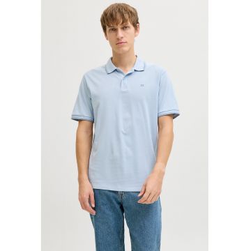 Tricou polo regular fit - Albastru pastel -