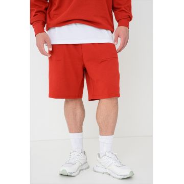 Bermude lejere din amestec de bumbac - Rosu cireasa