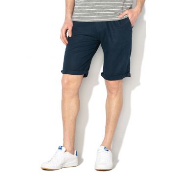 Bermude relaxed fit din amestec de in