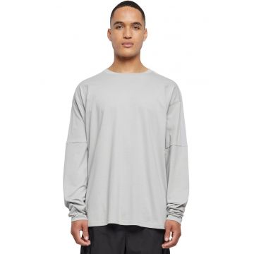 Bluza lejera cu maneci cazute - Gri pal