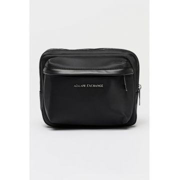 Borseta cu logo - Negru