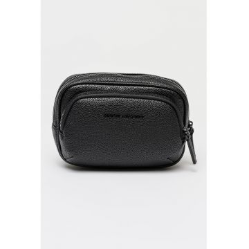 Borseta de piele ecologica - Negru stins