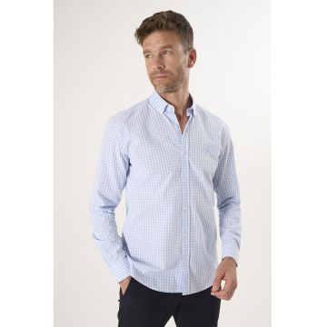 Camasa din bumbac cu model in carouri