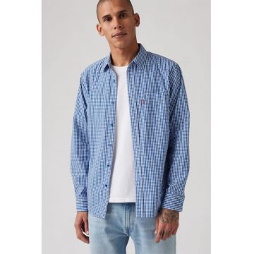 Camasa regular fit cu buzunar pe piept