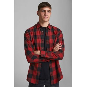 Camassa uni de bumbac - Rosu/Negru