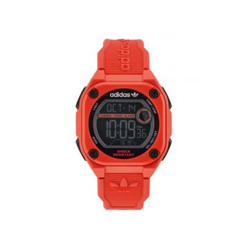 Ceas barbatesc  AOST23063 - rosu - gri - 45mm - cauciuc