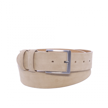 Curea bărbați Luca di Gioia bej din piele întoarsă 2BCU409517VBE