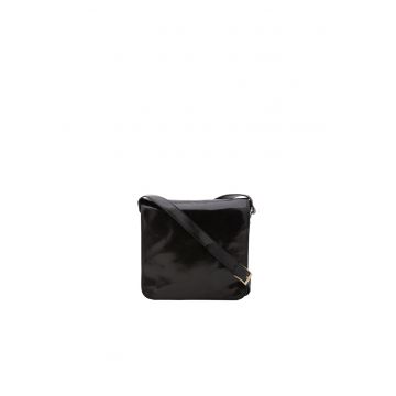 Geanta crossbody de piele cu clapa 210289
