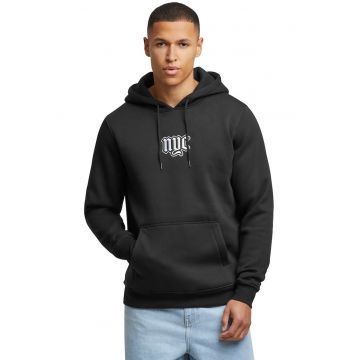 Hanorac din amestec de bumbac cu buzunare kangaroo - Negru