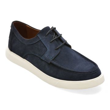Mocasini BITE THE BULLET bleumarin, RM118, din piele intoarsa
