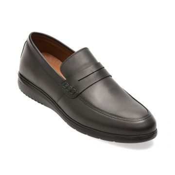 Mocasini BITE THE BULLET negri, RM121, din piele naturala
