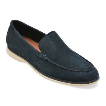 Mocasini eleganti ALDO bleumarin, 14245023, din piele intoarsa