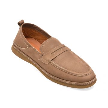 Mocasini OTTER gri, 33651, din nabuc