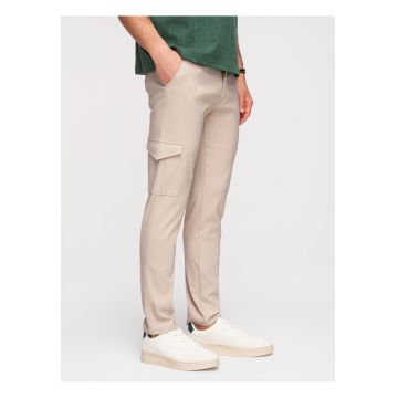 Pantaloni Cargo Barbati - Croiala Regular - Material Elastic - dwqfwqnchis - Gri
