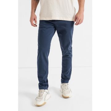 Pantaloni chino slim fit Marco - Bleumarin