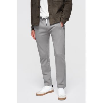 Pantaloni de trening din bumbac cu croiala conica Pabs - Gri