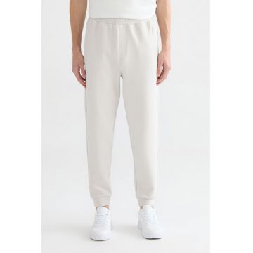 Pantaloni regular fit de trening - Alb murdar