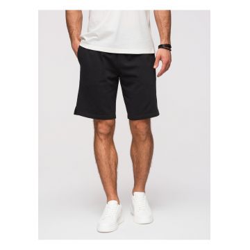Pantaloni scurti barbati French Terry - croiala regular - ideali pentru vara - Negru