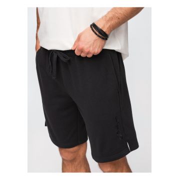 Pantaloni scurti barbati French Terry - croiala regular - ideali pentru vara - Negru