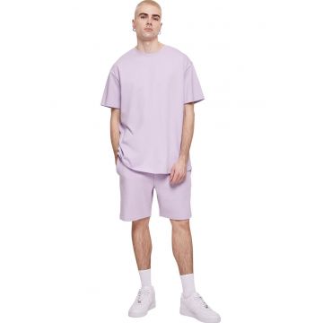 Pantaloni scurti de bumbac cu buzunare laterale - Lila