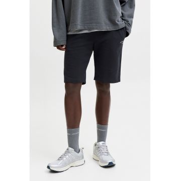 Pantaloni scurti de trening cu imprimeu logo - Negru stins