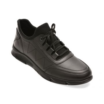 Pantofi sport BITE THE BULLET negri, RM114, din piele naturala