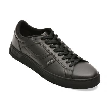 Pantofi sport BOSS negri, 2636, din piele ecologica