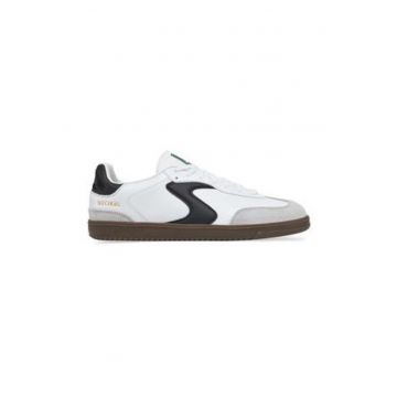 Pantofi sport Hotshot Pyke cu detalii de piele intoarsa - Alb