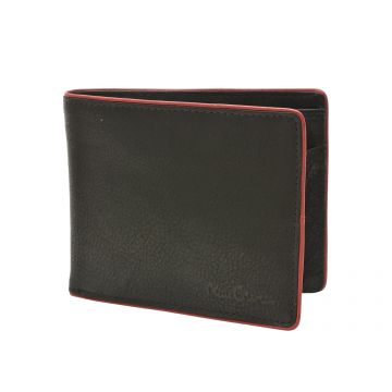 Portofel negru, 8805, din piele naturala