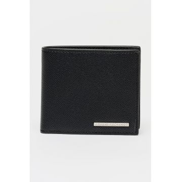 Portofel pliabil cu logo - Negru antracit