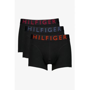 Set de boxeri cu banda logo in talie - 3 perechi - Negru antracit