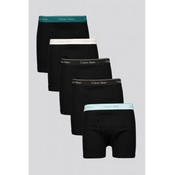 Set de boxeri cu banda logo in talie - 5 perechi - Black Onyx