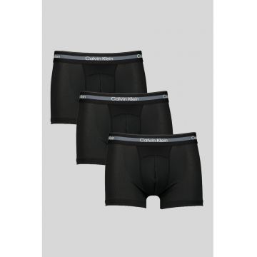 Set de boxeri cu logo in talie - 3 perechi - Negru antracit