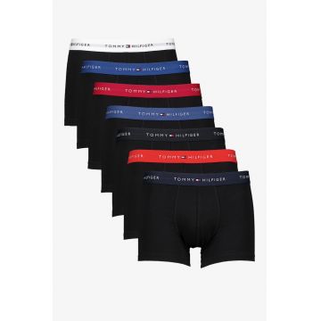 Set de boxeri din amestec de bumbac cu logo - 7 perechi - Negru antracit