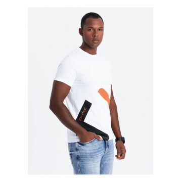 Tricou barbati Performance Bumbac pieptanat Croiala Regular - Alb